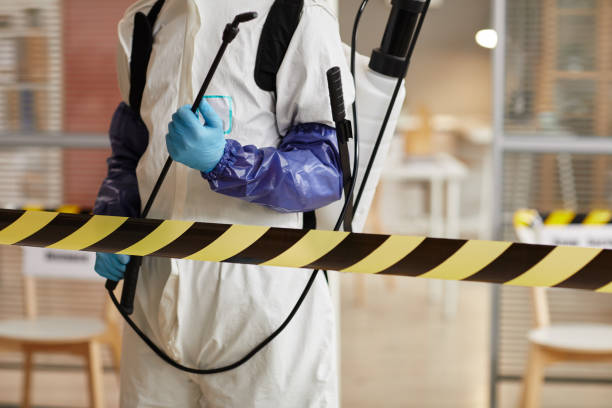 Professional Biohazard Cleanup technician working in Beachwood, NJ